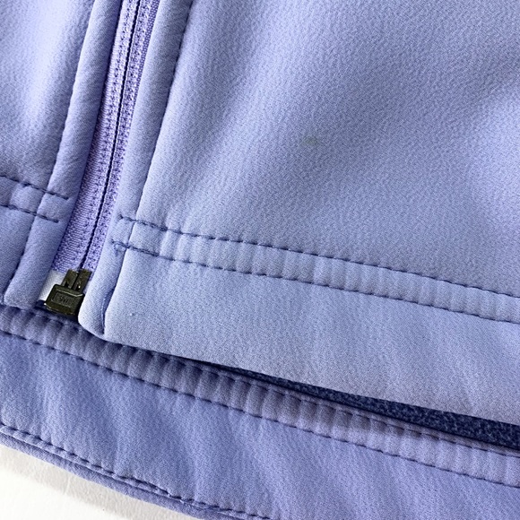 LL Bean Black Soft Shell Jacket 100% Nylon Fleece Lined Water Resistant - Picture 11 of 11